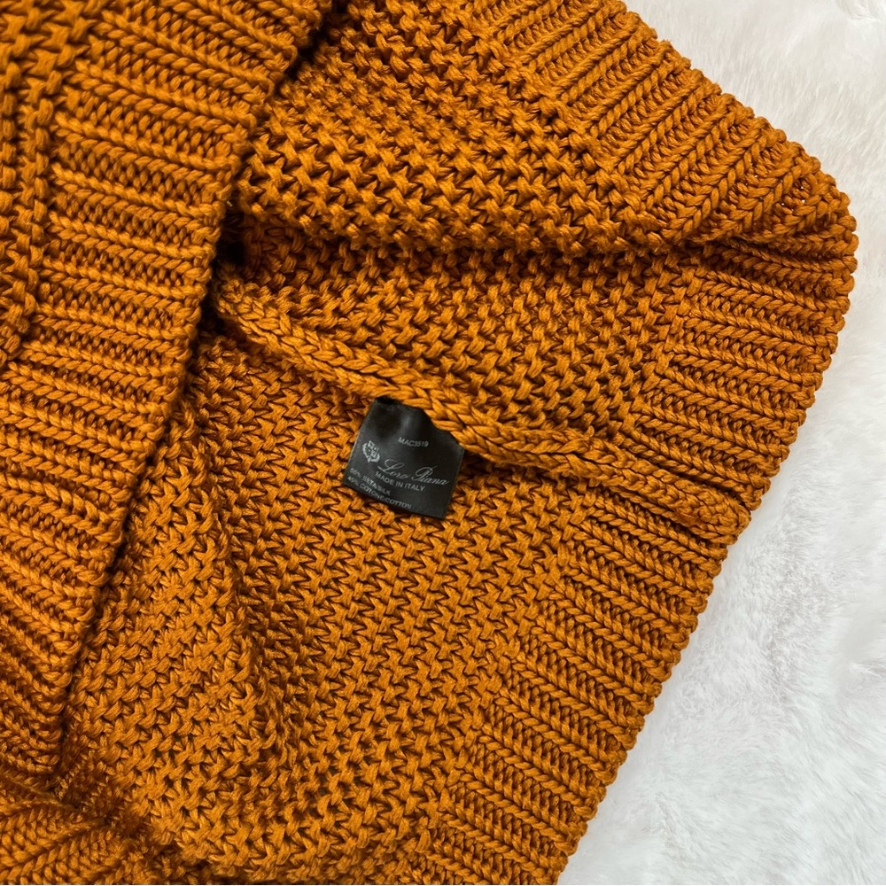 Loro Piana Silk Cotton Knit Brown Sweater Pullover 42 Italy $2295 - Picture 4 of 13